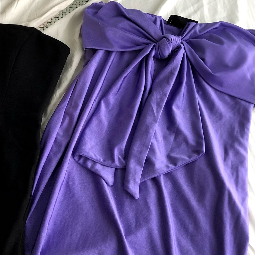 Purple mini dress